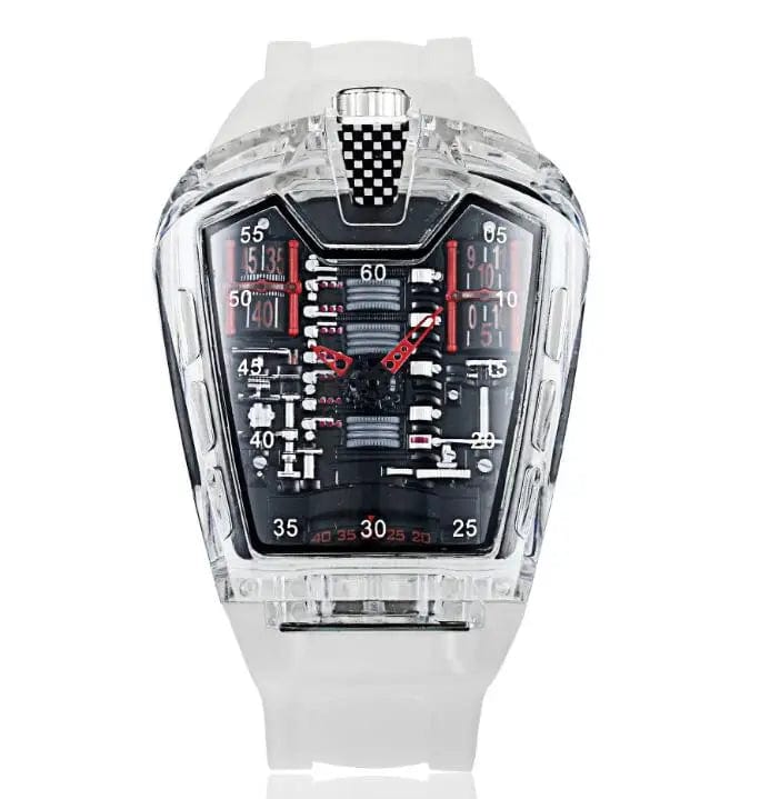 GhostTime Men's Hollow Skeleton Quartz Watch - Cool Silicone Bracelet Relogio - Homebound Essentials