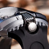 GhostTime Men's Hollow Skeleton Quartz Watch - Cool Silicone Bracelet Relogio - Homebound Essentials