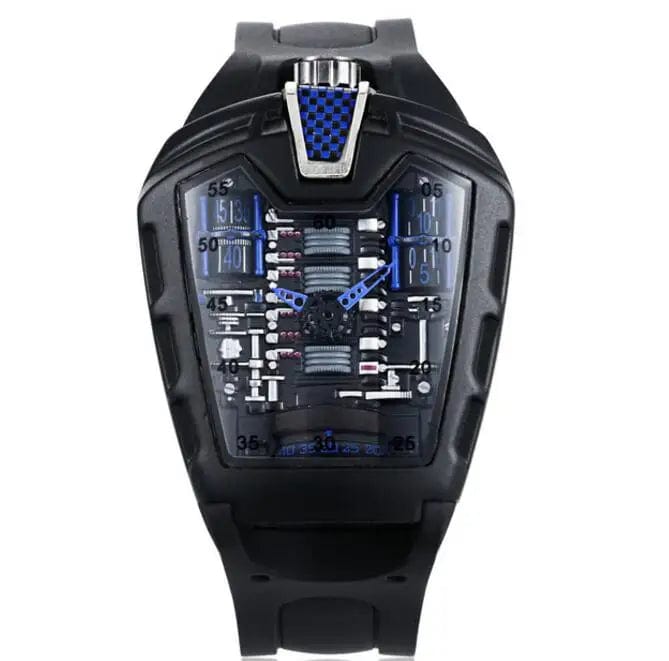 GhostTime Men's Hollow Skeleton Quartz Watch - Cool Silicone Bracelet Relogio - Homebound Essentials