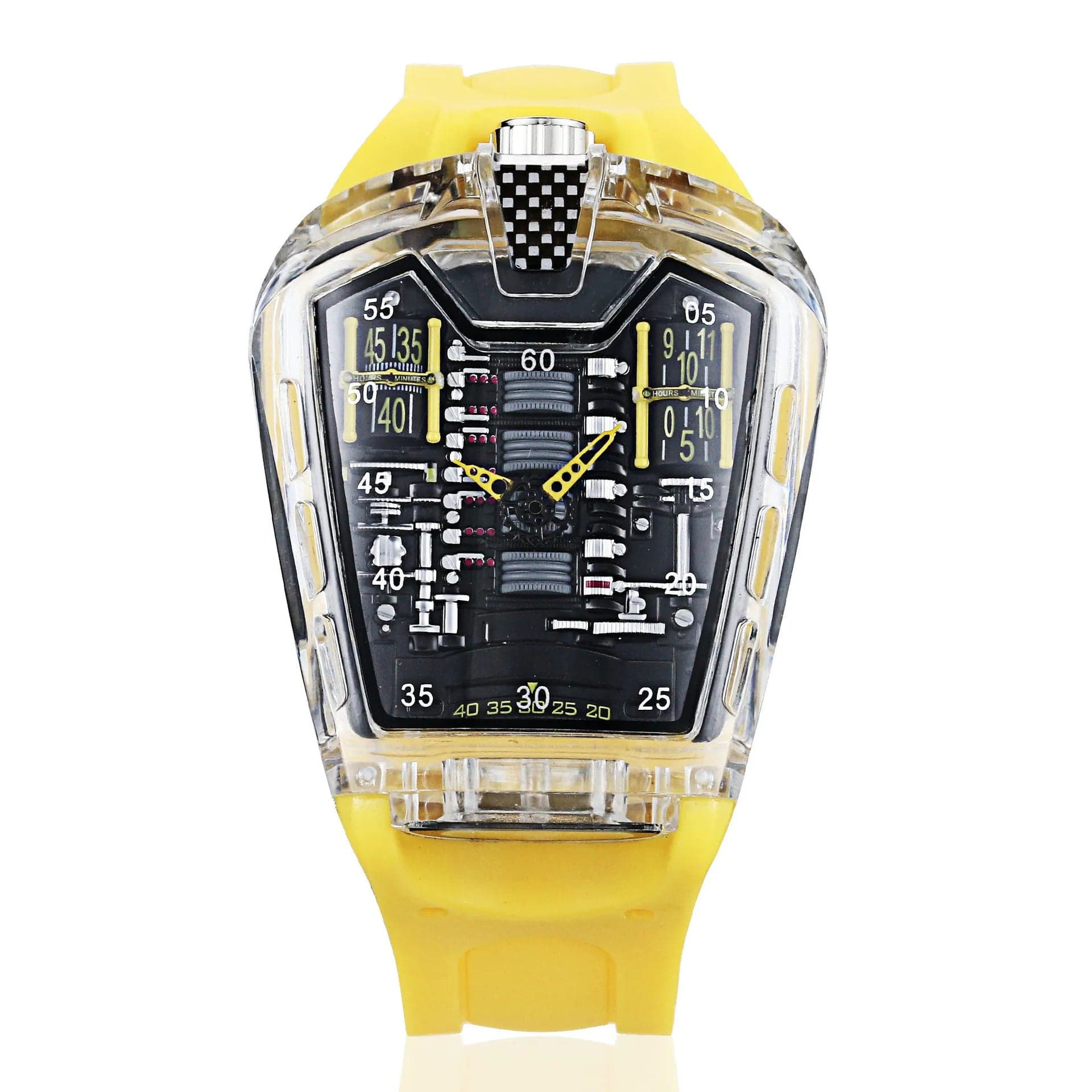 GhostTime Men's Hollow Skeleton Quartz Watch - Cool Silicone Bracelet Relogio - Homebound Essentials