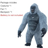 Gorilla Inflatable Costume Mascot: Adult Plush Furry Animal Halloween & Carnival Dress - Homebound Essentials