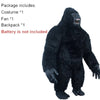 Gorilla Inflatable Costume Mascot: Adult Plush Furry Animal Halloween & Carnival Dress - Homebound Essentials