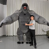 Gorilla Inflatable Costume Mascot: Adult Plush Furry Animal Halloween & Carnival Dress - Homebound Essentials