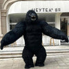 Gorilla Inflatable Costume Mascot: Adult Plush Furry Animal Halloween & Carnival Dress - Homebound Essentials