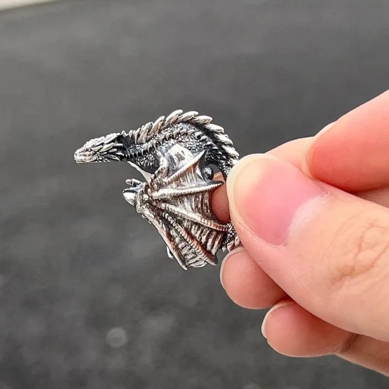 Gothic Punk Dragon Wing Ring - Adjustable Pterosaur Style Vintage Jewelry Gift - Homebound Essentials