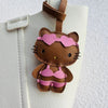 Handmade Leather Hello Kitty Sheep Pendant - Homebound Essentials