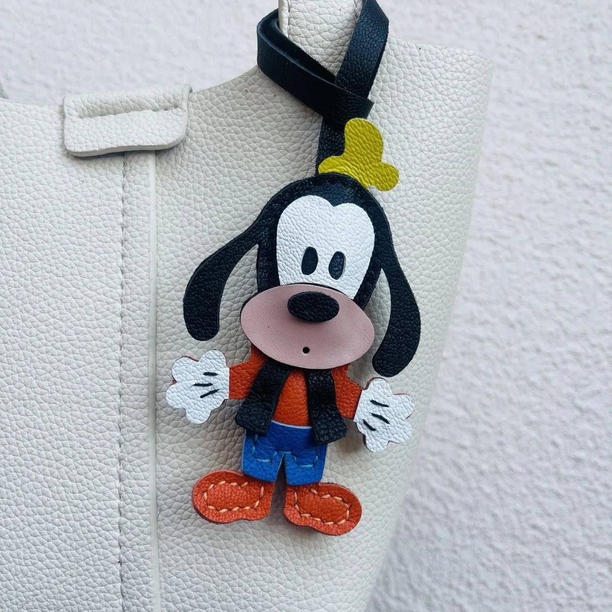 Handmade Leather Hello Kitty Sheep Pendant - Homebound Essentials