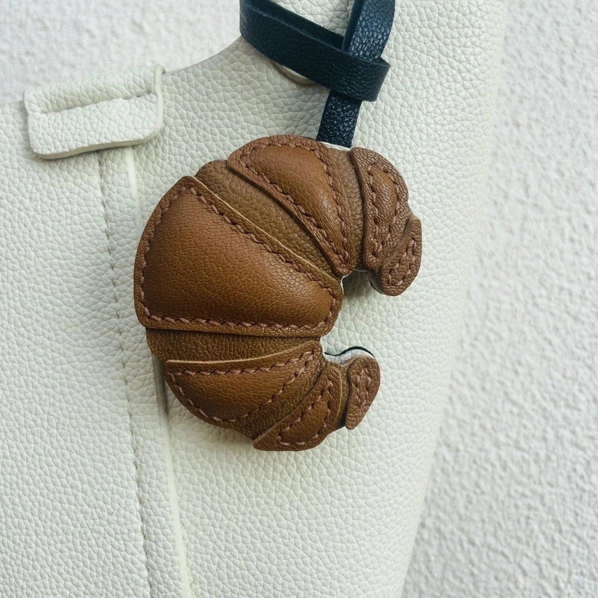 Handmade Leather Hello Kitty Sheep Pendant - Homebound Essentials
