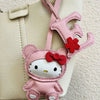 Handmade Leather Hello Kitty Sheep Pendant - Homebound Essentials
