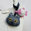 Handmade Leather Hello Kitty Sheep Pendant - Homebound Essentials