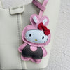 Handmade Leather Hello Kitty Sheep Pendant - Homebound Essentials