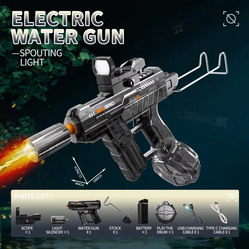 High - Pressure Electric Water Gun: Automatic Summer Fun Toy - Homebound Essentials