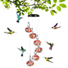 HomeBound Essentials Charming Hummingbird Feeders With Wind Chimes Garden Decor
