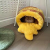 HoneyPod - Plushy Honey Pot Cat Bed - Homebound Essentials