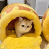 HoneyPod - Plushy Honey Pot Cat Bed - Homebound Essentials