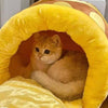 HoneyPod - Plushy Honey Pot Cat Bed - Homebound Essentials