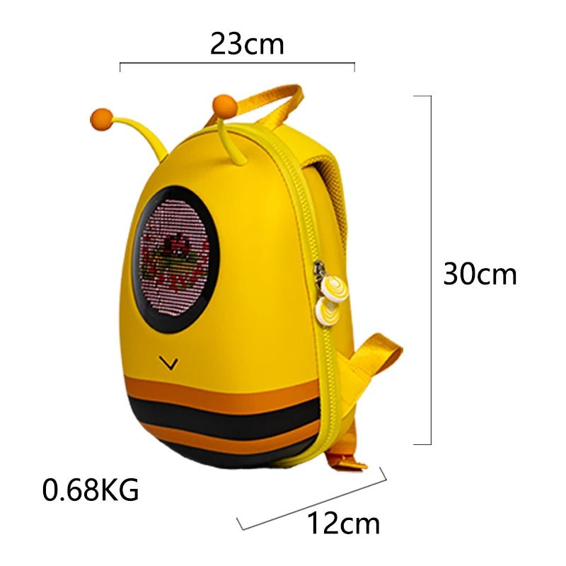 Intelligent LED Display Hard Shell Minion Backpack - Homebound Essentials