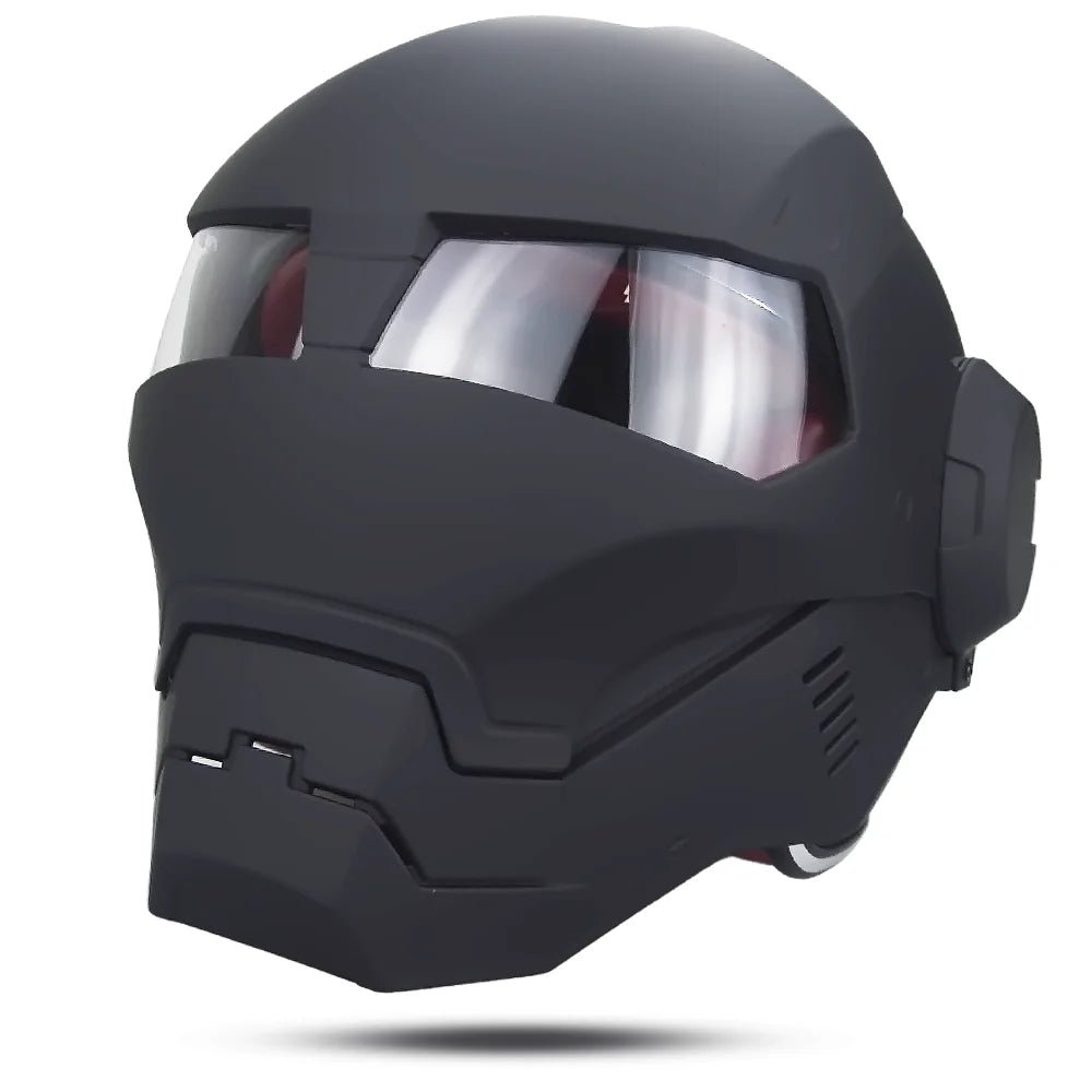 IronHero: Retro Marvel Iron Man Inspired Motorcycle Helmet - Homebound Essentials