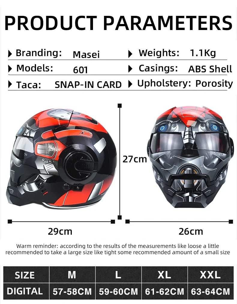 IronHero: Retro Marvel Iron Man Inspired Motorcycle Helmet - Homebound Essentials