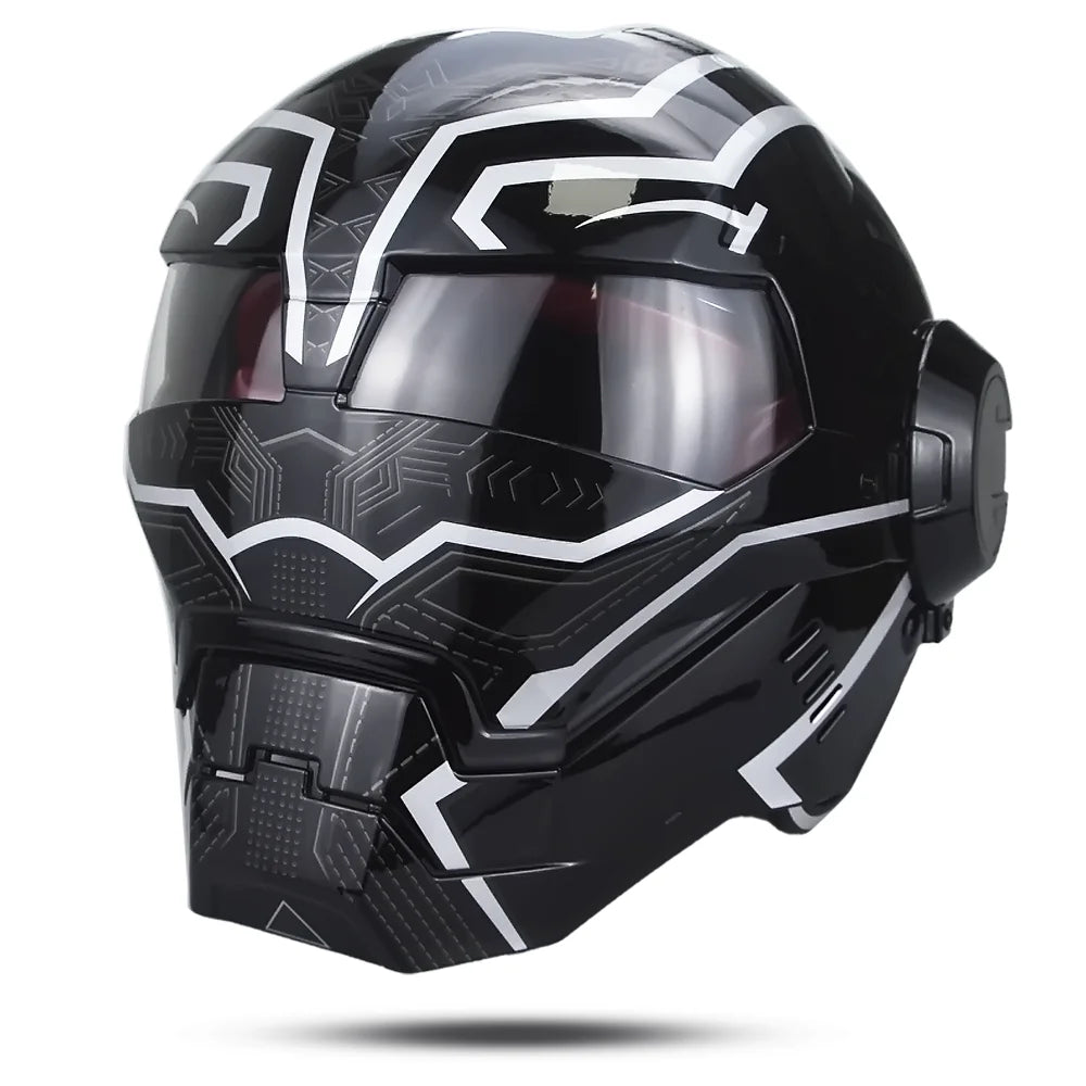 IronHero: Retro Marvel Iron Man Inspired Motorcycle Helmet - Homebound Essentials