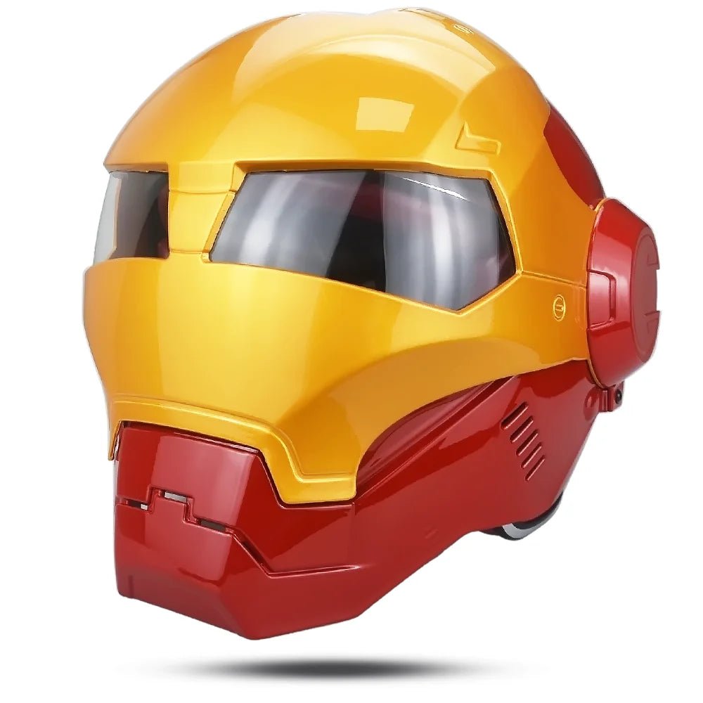 IronHero: Retro Marvel Iron Man Inspired Motorcycle Helmet - Homebound Essentials