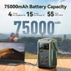 JoyRoom 75000mAh 240Wh Portable Power Station with 100W USB C Output - Homebound Essentials