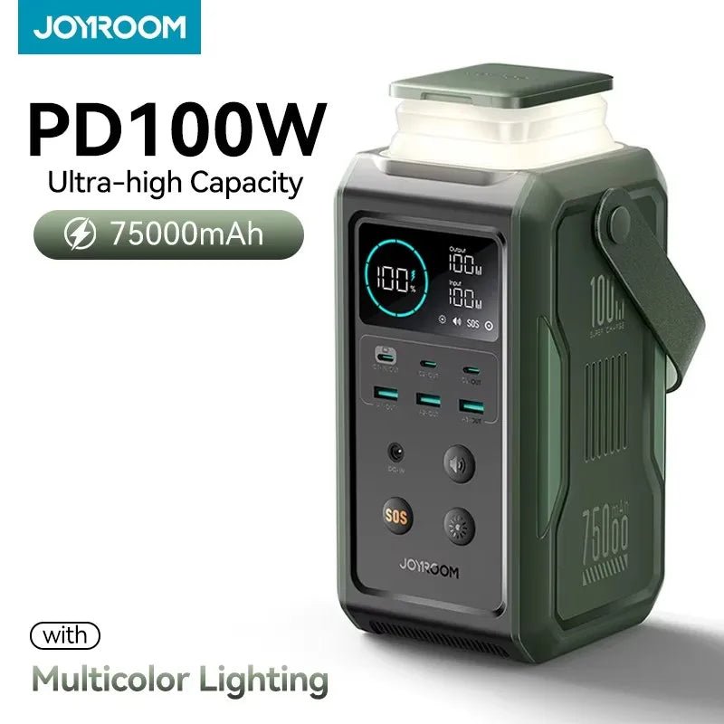 JoyRoom 75000mAh 240Wh Portable Power Station with 100W USB C Output - Homebound Essentials