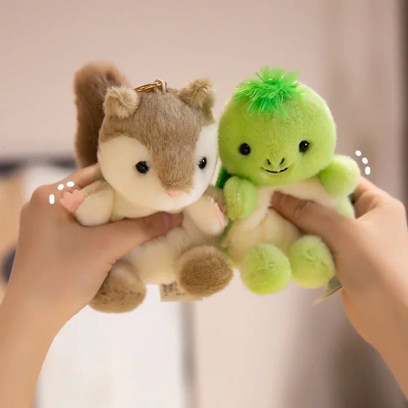 Kawaii Little Animal Plush Cute Cuddly Keychain Pendants - Homebound Essentials