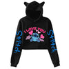 Kawaii Stitch Disney Crop Top Hoodie for Women & Kids | Harajuku Streetwear Sweatshirt for Boys & Girls | Cute Cropped Hoodie - Homebound Essentials