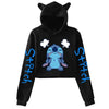 Kawaii Stitch Disney Crop Top Hoodie for Women & Kids | Harajuku Streetwear Sweatshirt for Boys & Girls | Cute Cropped Hoodie - Homebound Essentials