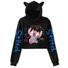 Kawaii Stitch Disney Crop Top Hoodie for Women & Kids | Harajuku Streetwear Sweatshirt for Boys & Girls | Cute Cropped Hoodie - Homebound Essentials