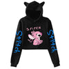 Kawaii Stitch Disney Crop Top Hoodie for Women & Kids | Harajuku Streetwear Sweatshirt for Boys & Girls | Cute Cropped Hoodie - Homebound Essentials