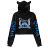 Kawaii Stitch Disney Crop Top Hoodie for Women & Kids | Harajuku Streetwear Sweatshirt for Boys & Girls | Cute Cropped Hoodie - Homebound Essentials