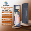 KeyMaster Pro 3 - Mode Mechanical Keyboard: Hot - Swappable Wireless Mechanical Keyboard | 3 Modes, 2.0 Screen, 3 Knobs, Side - Engraved PBT Keycaps - Homebound Essentials