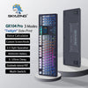 KeyMaster Pro 3 - Mode Mechanical Keyboard: Hot - Swappable Wireless Mechanical Keyboard | 3 Modes, 2.0 Screen, 3 Knobs, Side - Engraved PBT Keycaps - Homebound Essentials