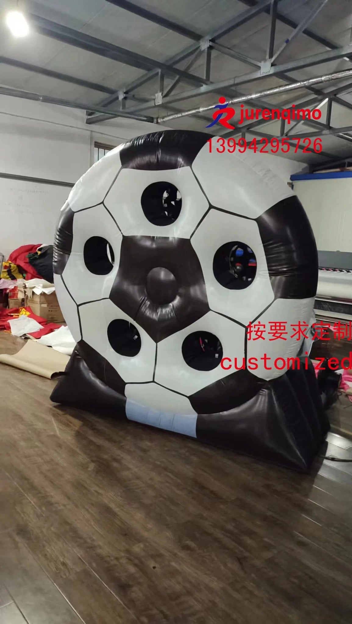 KickNThrow Inflatable Football Target: Fun Sports Props for Interactive Competitions and Children's Throwing Games - Homebound Essentials