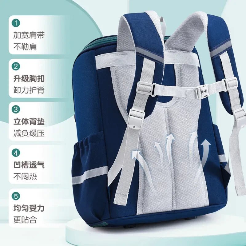 Kids Orthopedic School Backpack: Waterproof Primary Schoolbag - Homebound Essentials