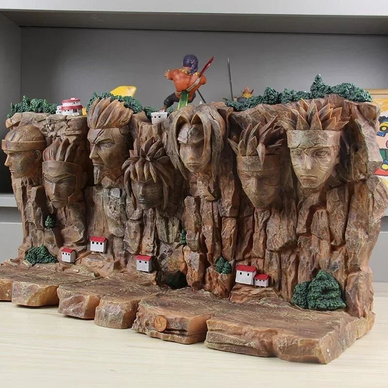 Large Hokage Mountain Figure: Giant Ninjas Stone Statue Anime Hokage Rock Figurine - Homebound Essentials