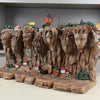 Large Hokage Mountain Figure: Giant Ninjas Stone Statue Anime Hokage Rock Figurine - Homebound Essentials