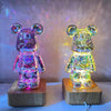 LittleBear - 3D Glass Fireworks Atmospheric Night Lamp - Homebound Essentials