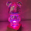 LittleBear - 3D Glass Fireworks Atmospheric Night Lamp - Homebound Essentials