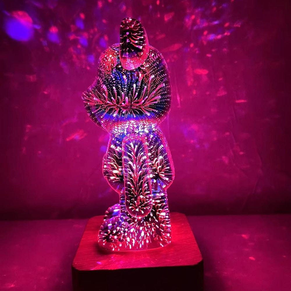 LittleBear - 3D Glass Fireworks Atmospheric Night Lamp - Homebound Essentials
