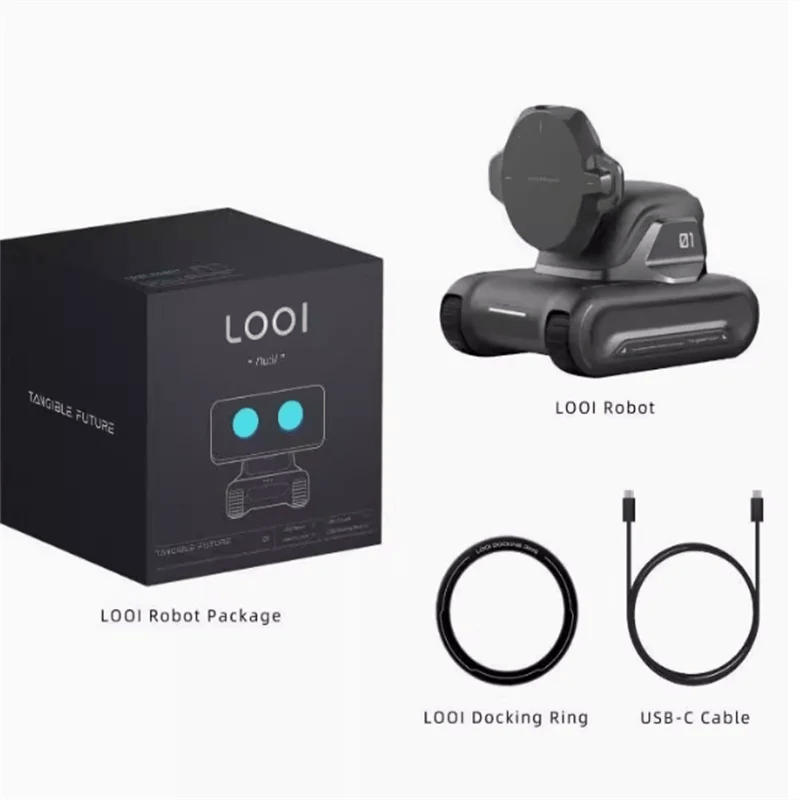 Looi Smart Desktop Robot – AI Mobile Assistant with Face Recognition & Wireless Charging - Homebound Essentials