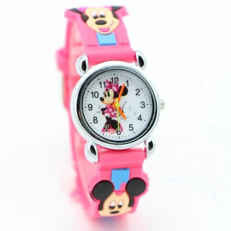 Luxury Mickey Minnie Women's Watch - Fashion Silver Full Steel Wristwatch for Kids - Homebound Essentials