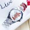 Luxury Mickey Minnie Women's Watch - Fashion Silver Full Steel Wristwatch for Kids - Homebound Essentials