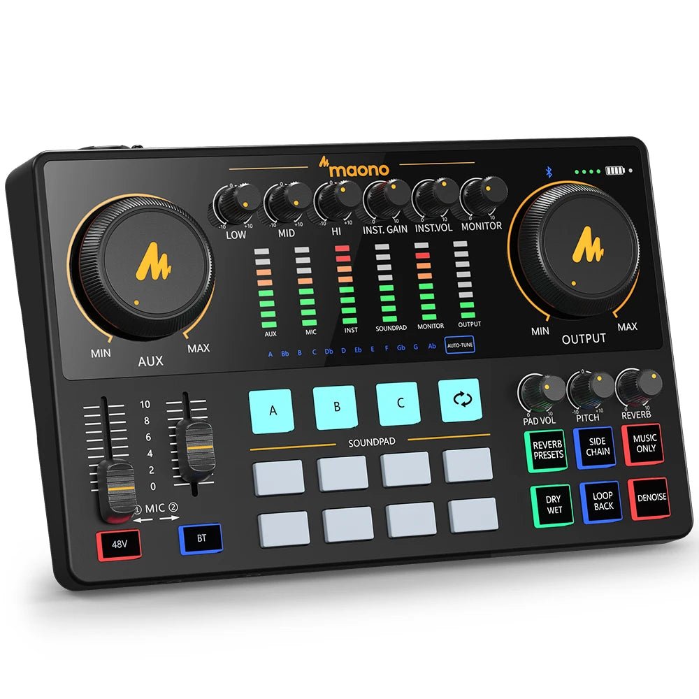 Maono Maonocaster AME2 Audio Interface Mixer - Homebound Essentials