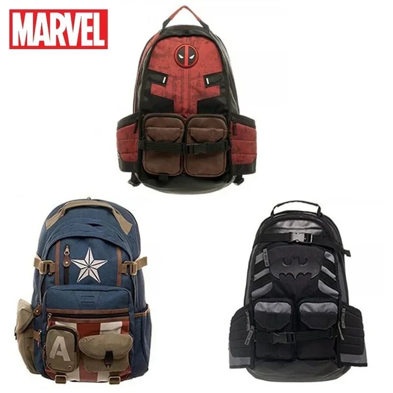 Marvel Avengers Deadpool Captain America Backpack - Homebound Essentials