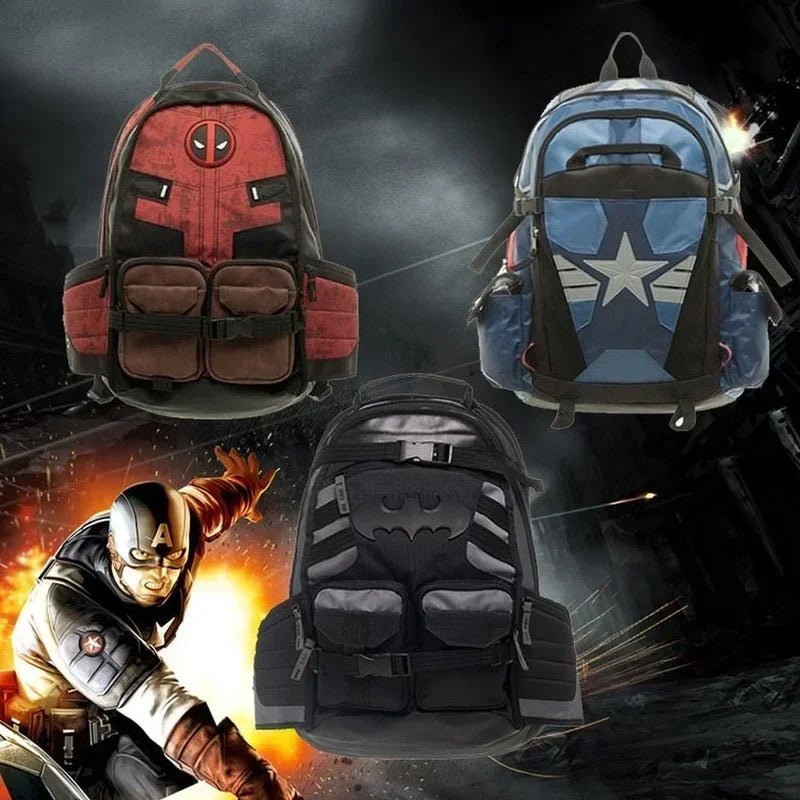 Marvel Avengers Deadpool Captain America Backpack - Homebound Essentials