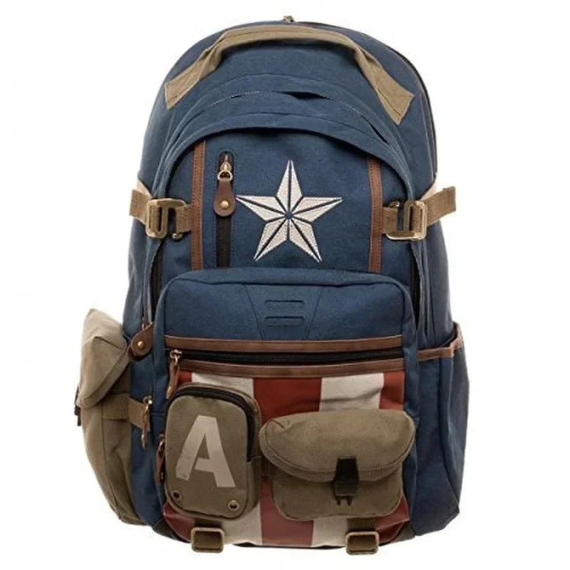 Marvel Avengers Deadpool Captain America Backpack - Homebound Essentials