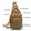 Men's Outdoor Chest Bag Military Tactical Shoulder Bag Sling Backpack 900D Oxford Mountaineering Camping Fishing Hiking Molle Mi - Homebound Essentials